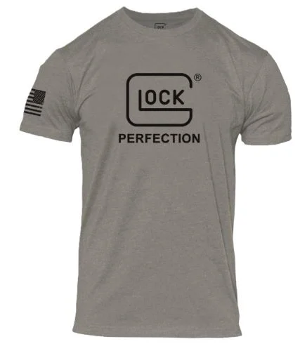 GLOCK PERFECTION TEE SHORT - SLEEVE T SHIRT LG STONE GREY - Image 2